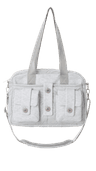 Button pocket bag_white grey