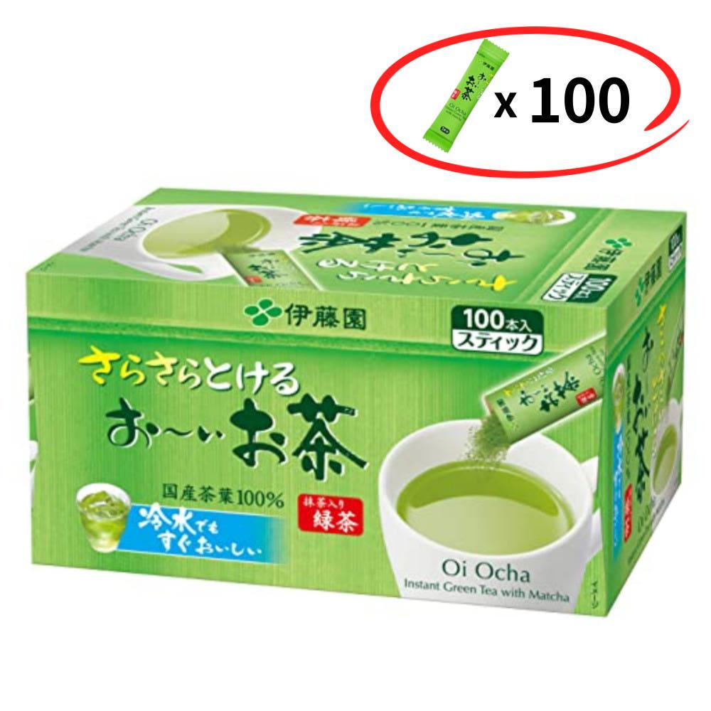 일본 녹차가루 이토엔 오이오차 말차가루 100개 스틱