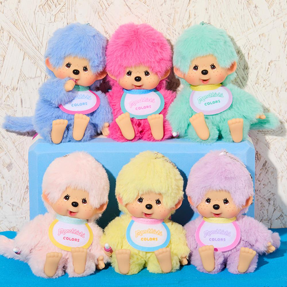 [NO418] 세키구치 2024 몬치치 파스텔 컬러 마스코트 키링 인형 핑크 민트 블루