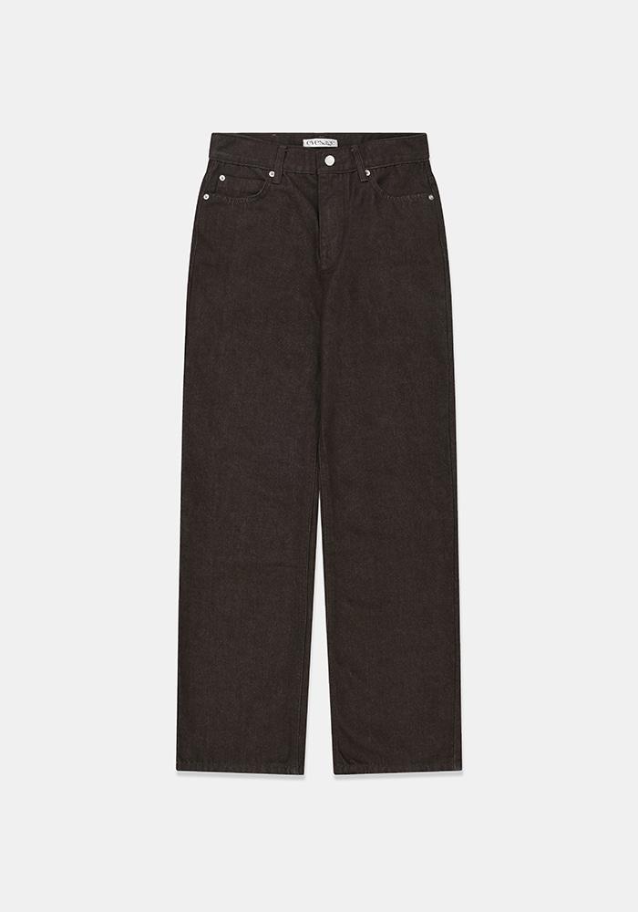 Straight pocket denim (Brown)