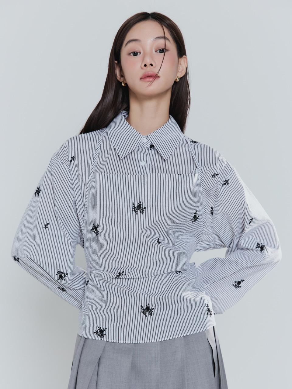 Embro Halter Wrap Shirts Set_black