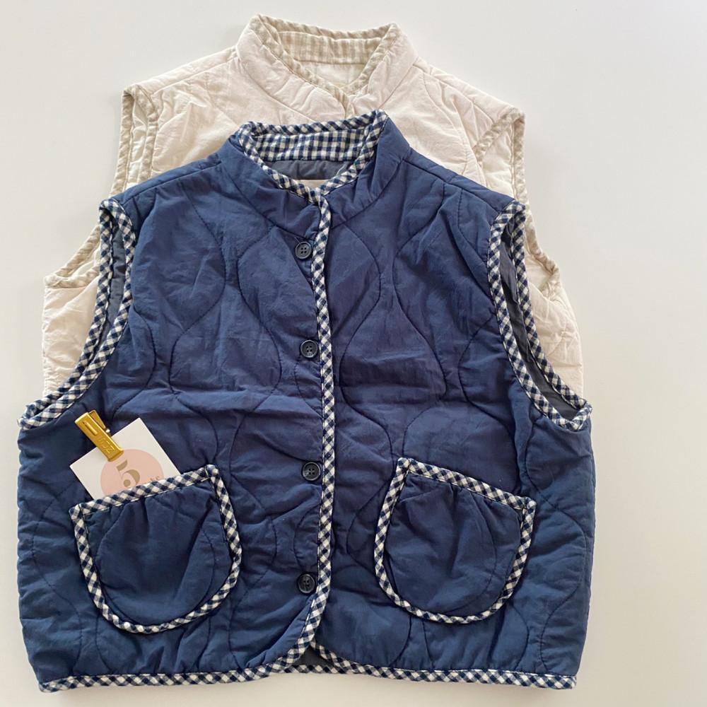 간절기 베스트, 누빔퀼팅 조끼2COLOR