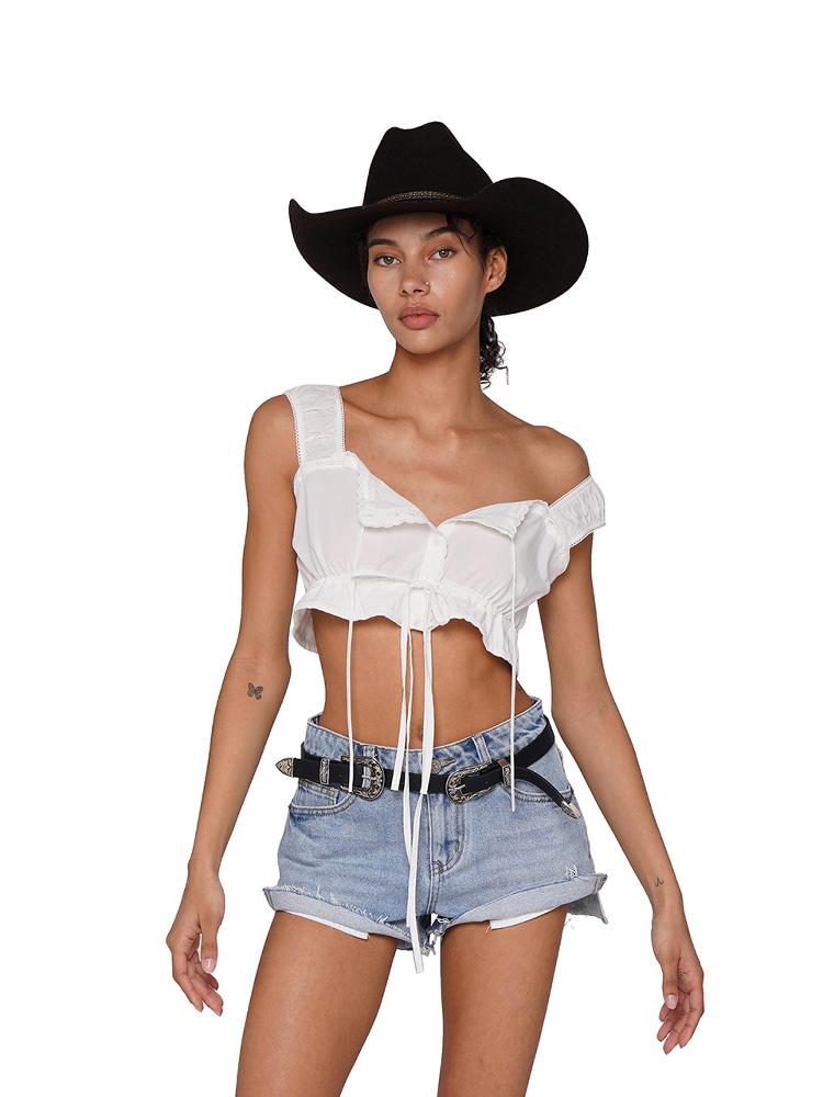 SweetChilling Midwest Washed Blue Hot Pants