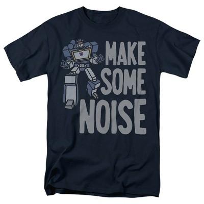 Transformers Make Some Noise Adult T Shirt, Navy, Large