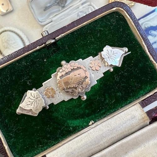 1905 Antique Silver Sweetheart Brooch (no.2201822)