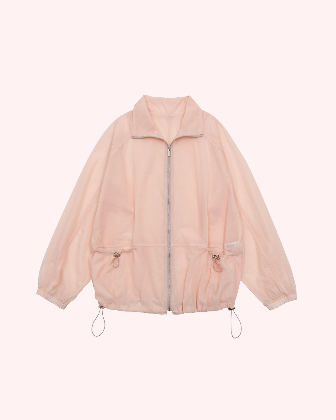 Sheer pocket wind jumper - Pink (3월말 순차배송)