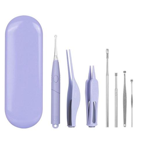 비타할로 LED 이어클리너 퍼플 세트 7종, 1개 - 멸균면봉/귀이개 | 쿠팡