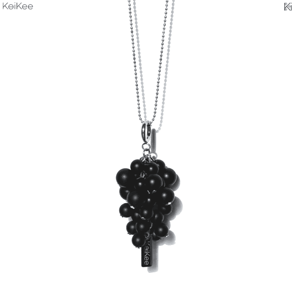 'Bubble' Necklace (Matte Black)