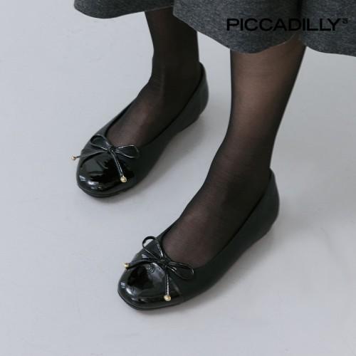 [PICCADILLY] 피카딜리 122039 플랫슈즈_블랙 (1.5cm)