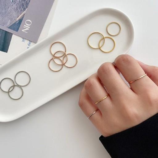 1+1 [무배/써지컬] 1mm 실반지(사이즈,컬러교차가