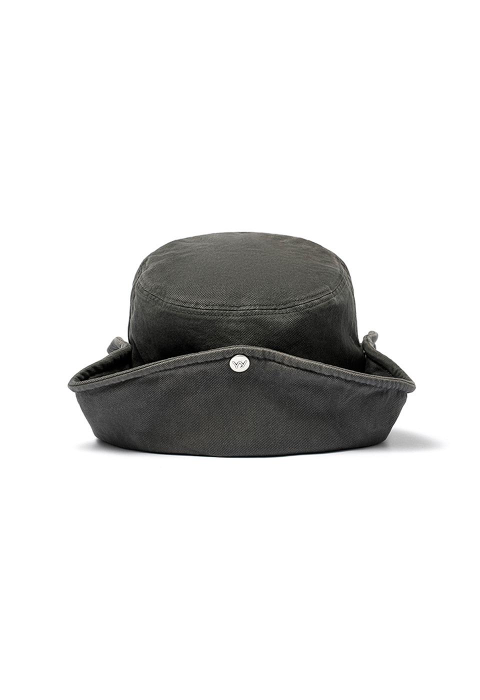 FOLDABLE WIDE BRIM HAT, CHARCOAL