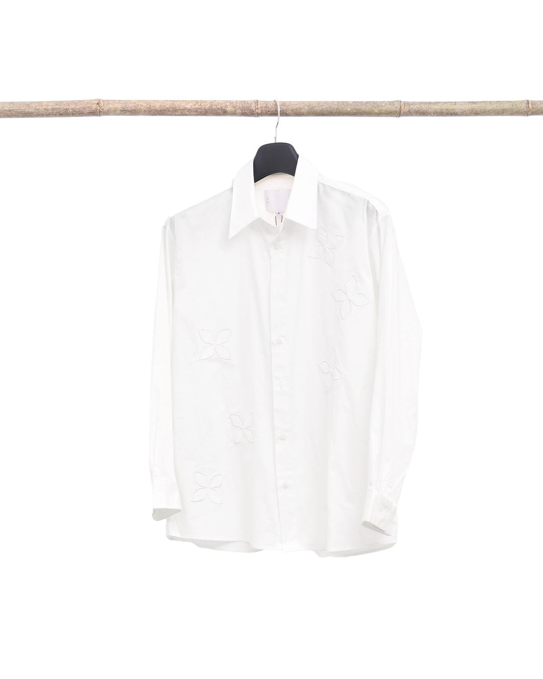 Dancing flower shirt (white)