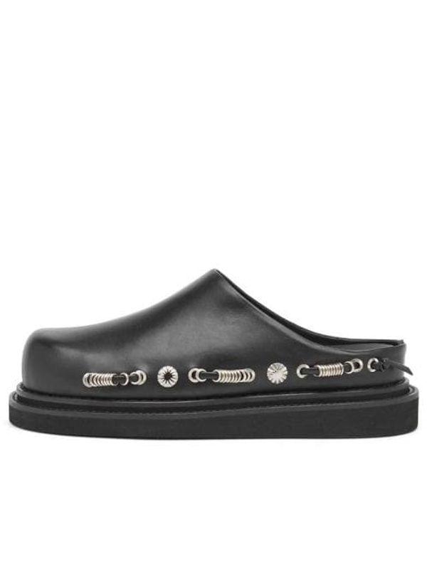 메탈 장식 레더 블로퍼