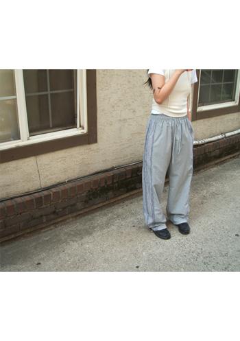 lace track nylon pants (3c)