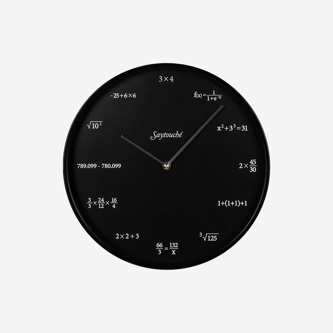 Say Touche Quiz Wall Clock Black