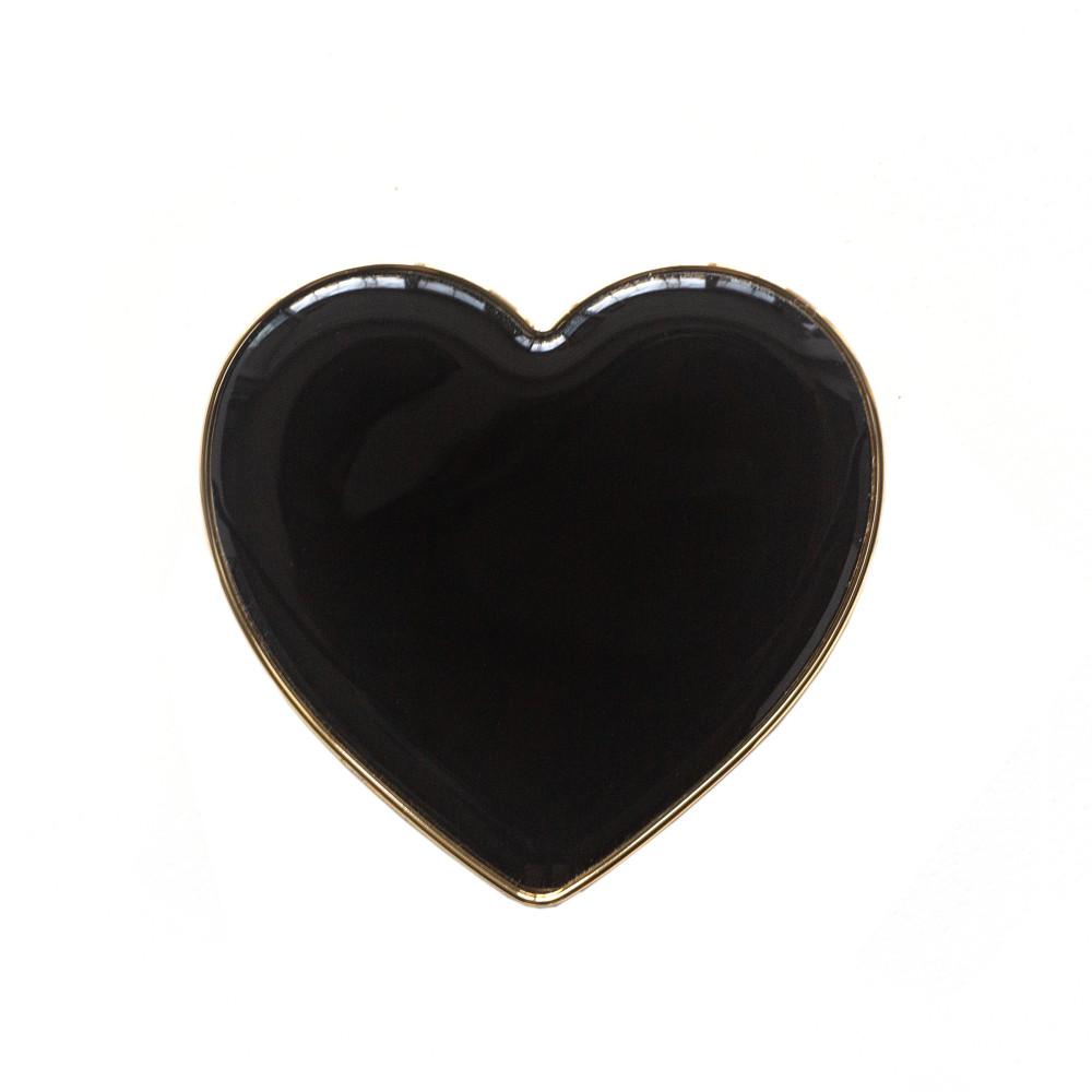 블랙 하트-정품 에폭시 스마트 그립톡 차량용 프렌치 머스터드