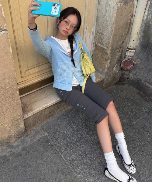 Stone Capri Pants [Charcoal]