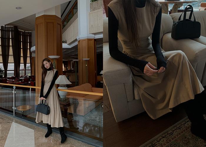 엔코 롱 원피스 (4colors)