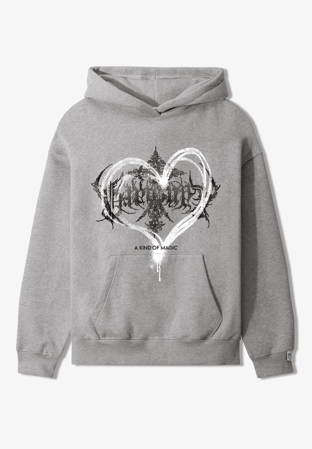 GOTHIC HEART HOODIE _ MELANGE