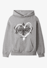 GOTHIC HEART HOODIE _ MELANGE