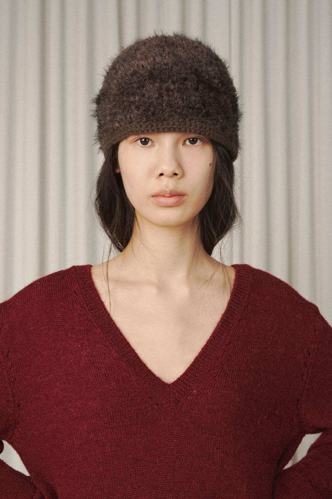 Shearling Alpaca Hat