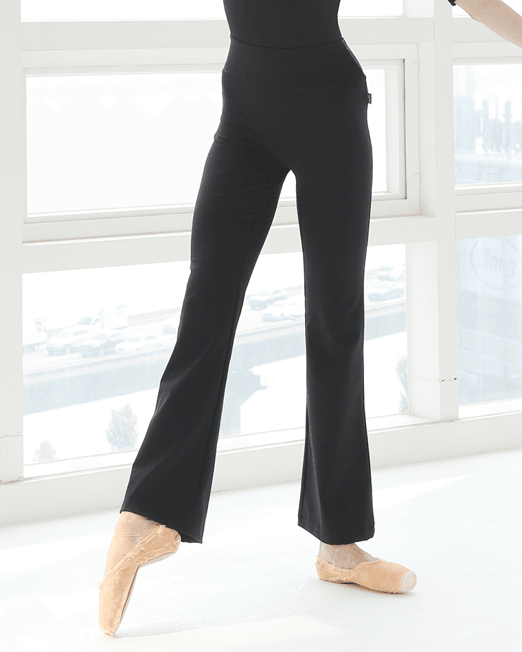 하이웨스트 세미 부츠컷 팬츠