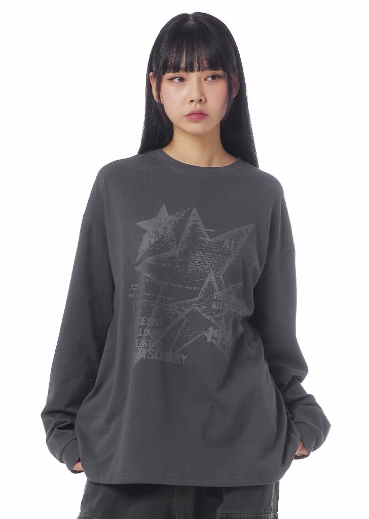 Empty Stars Long Sleeve (Charcoal)