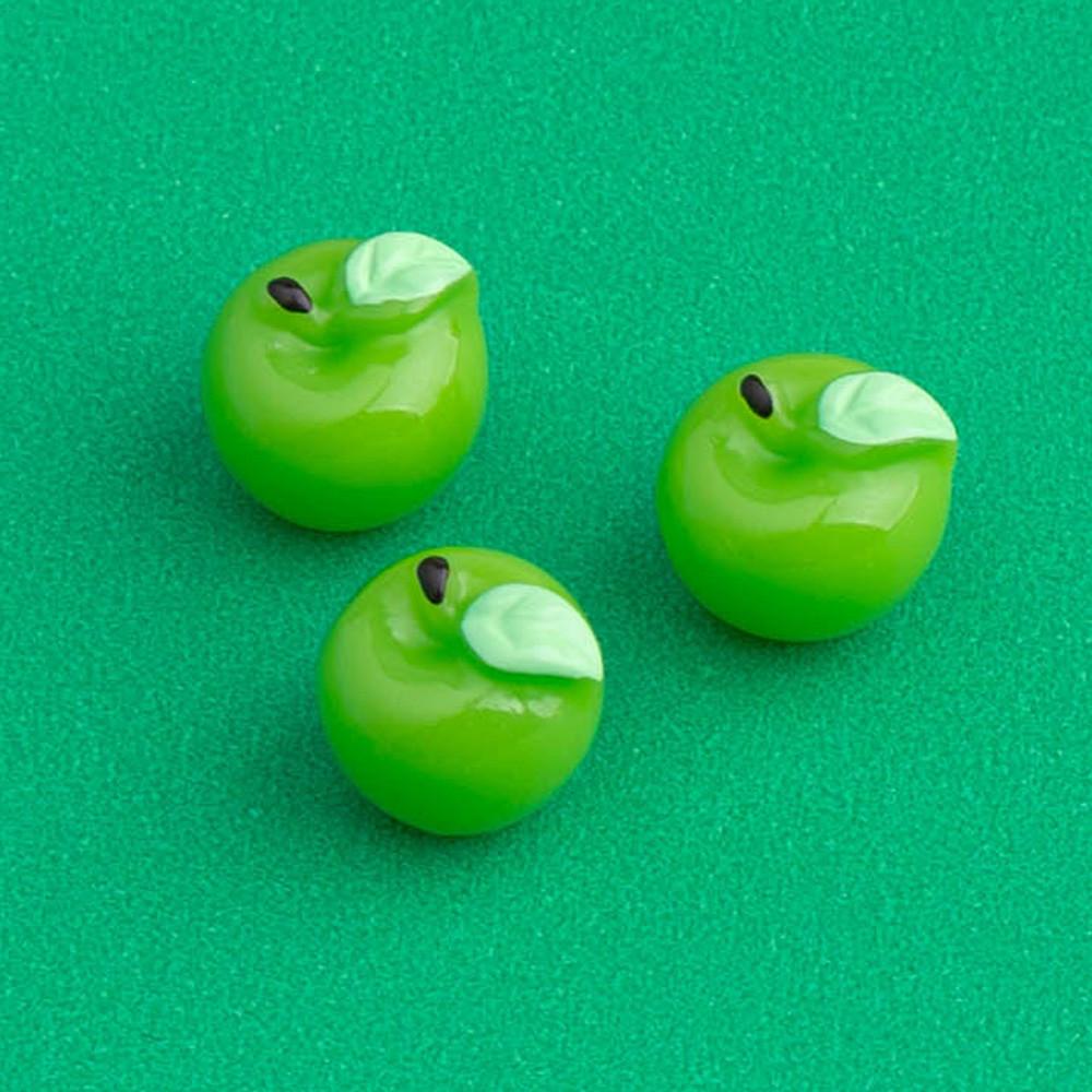 녹색 사과 그린 애플 과일 모양 파츠 미니어처 재료 B130