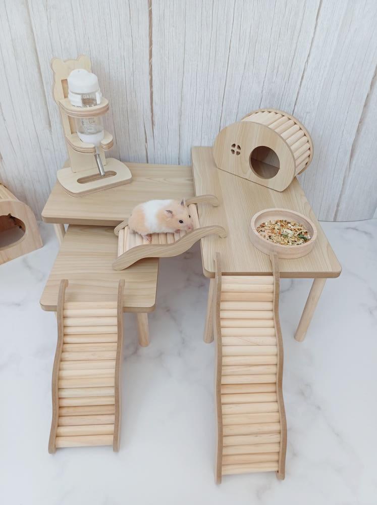 햄스터 사각데크 원목데크 3가지 사이즈