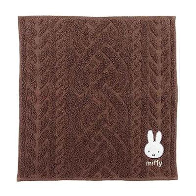 미피(miffy) 니트풍 손수건, 미니타올, 핸드타올(Brownie)
