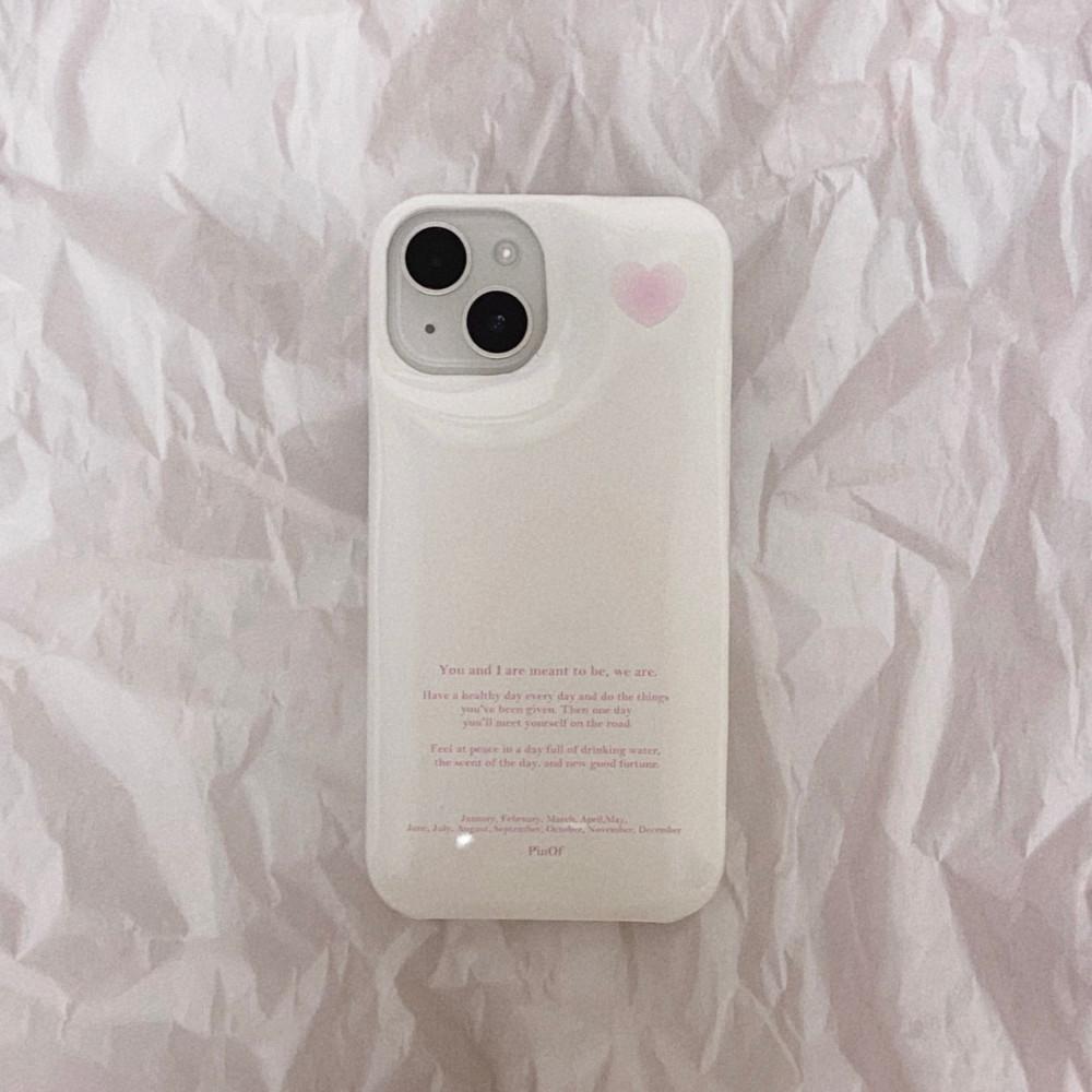 [Soap phone case] PinOf pink heart