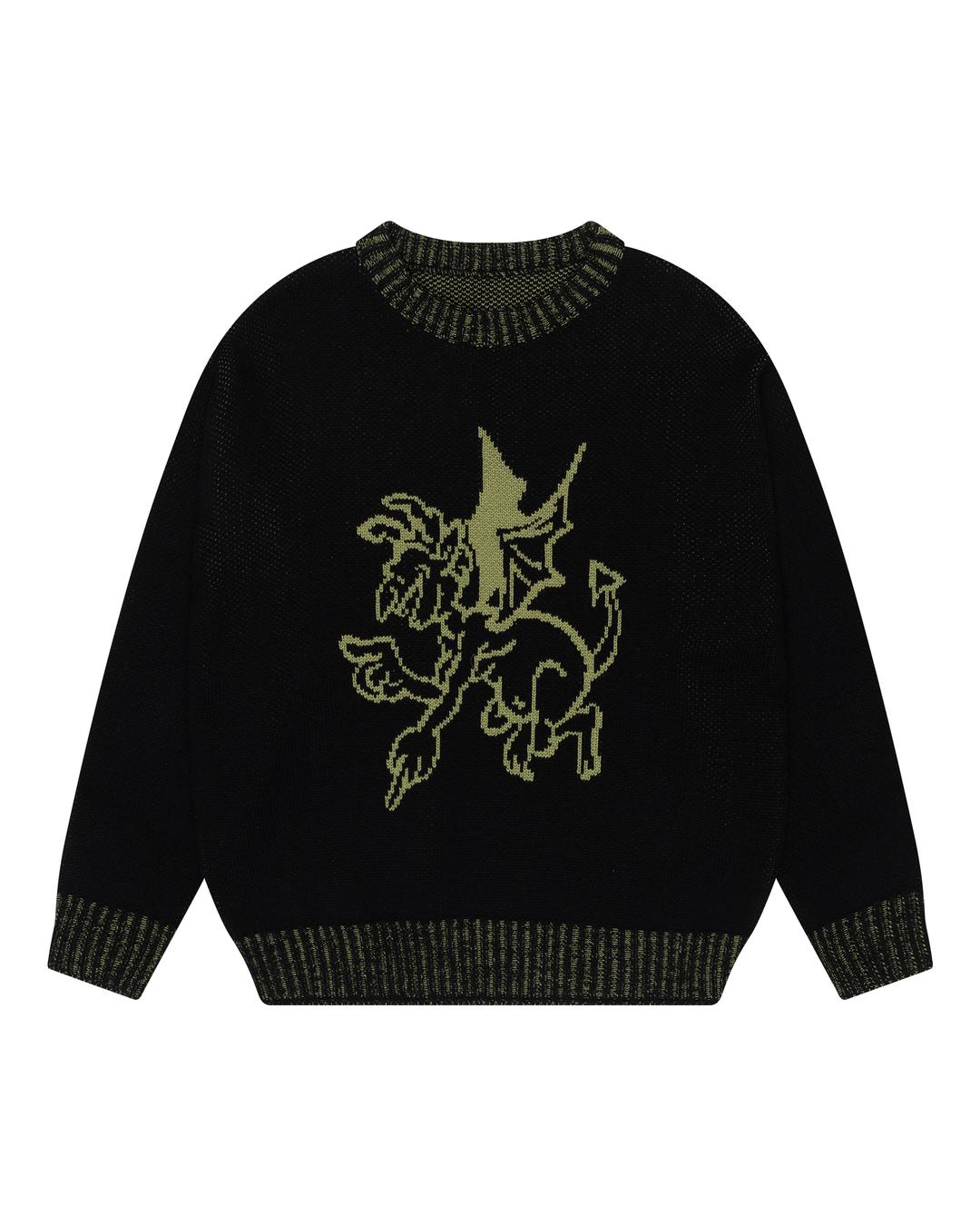 Devil Jacquard Knit (Black)