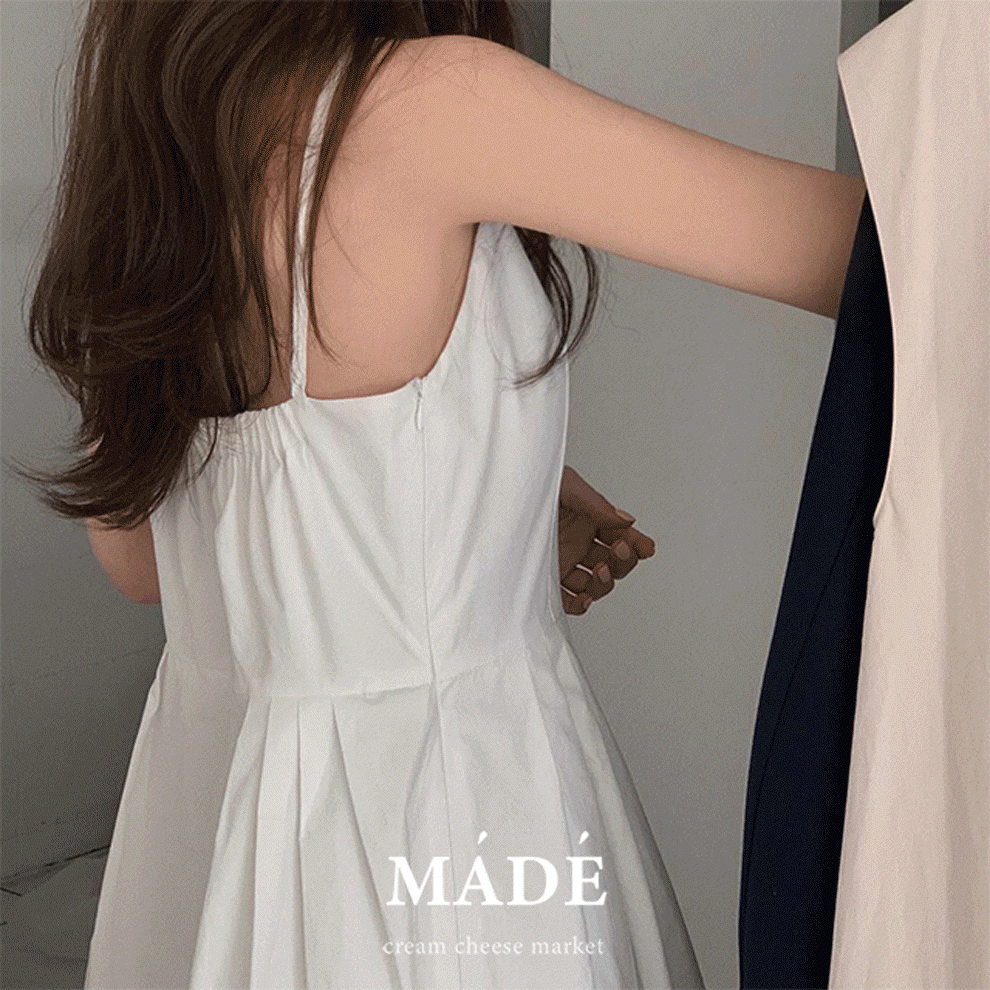 크림치즈마켓 [바스트들뜸x/인생핏] 자체제작 #크치Made 리조트 뷔스티에 나시 휴양지 레이어드원피스 롱원피스 - ops