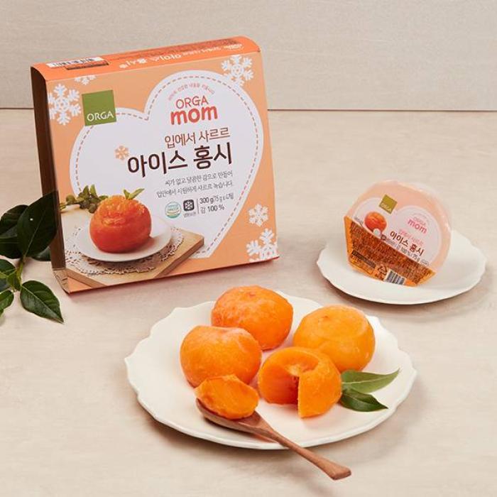 [ORGA] 입에서 사르르 아이스 홍시 (75gx4) X4박스(총16개입)