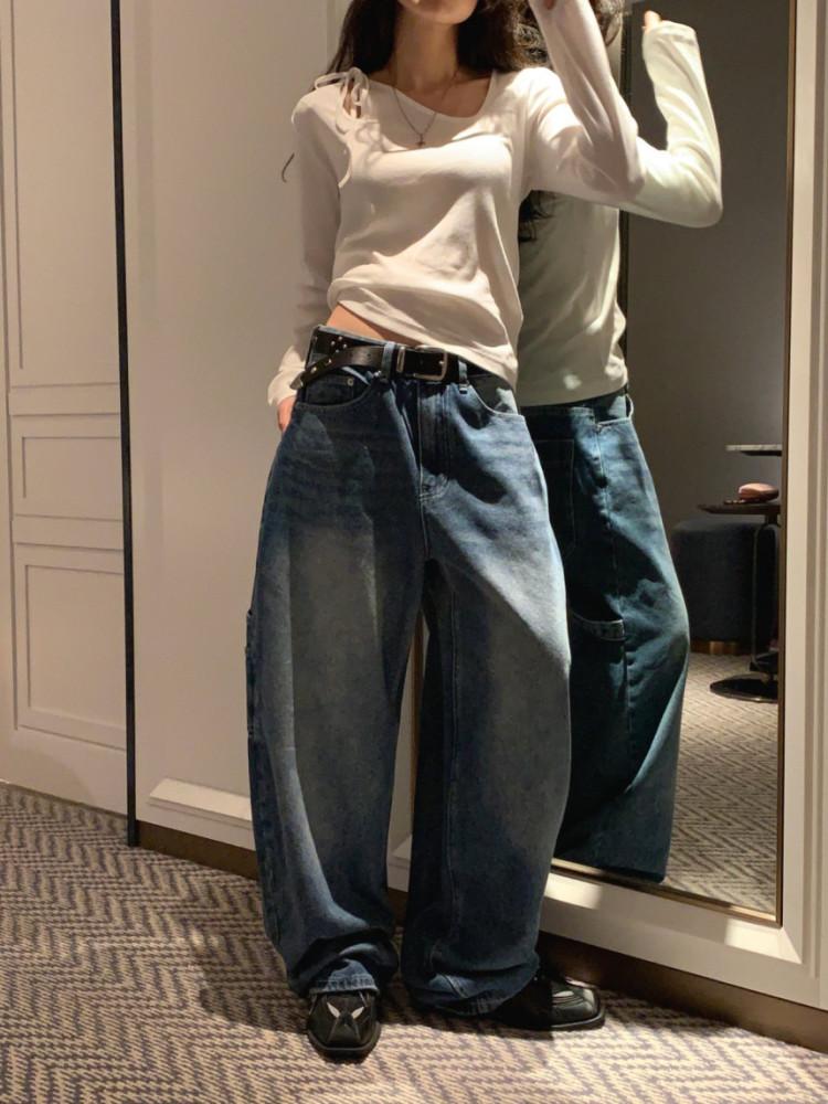 formal 포멀 리본 절개 티셔츠 사선 스퀘어넥 긴팔 이너 tee (4col)