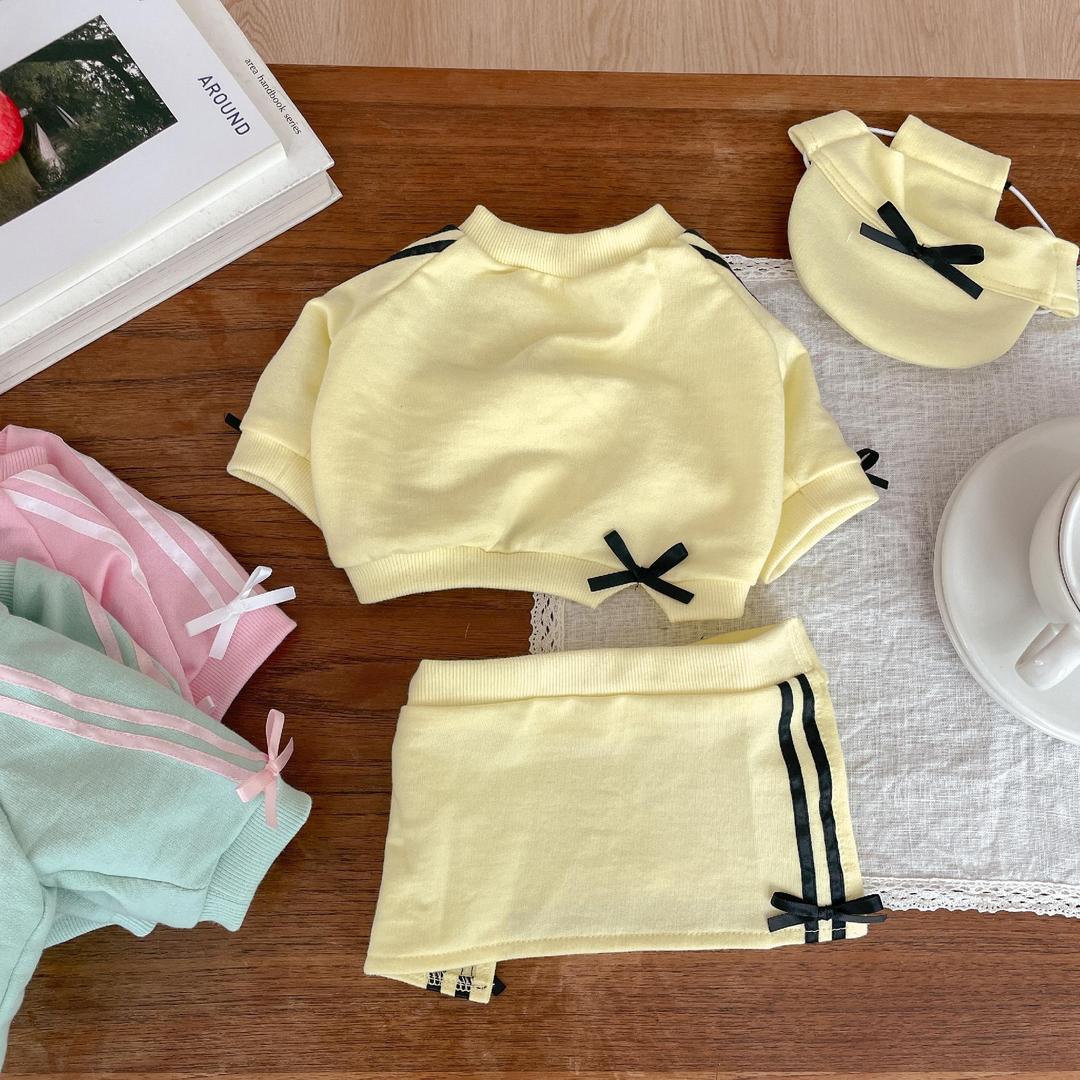 댕숩 댕숩 강아지옷 캔디코어 크롭 맨투맨