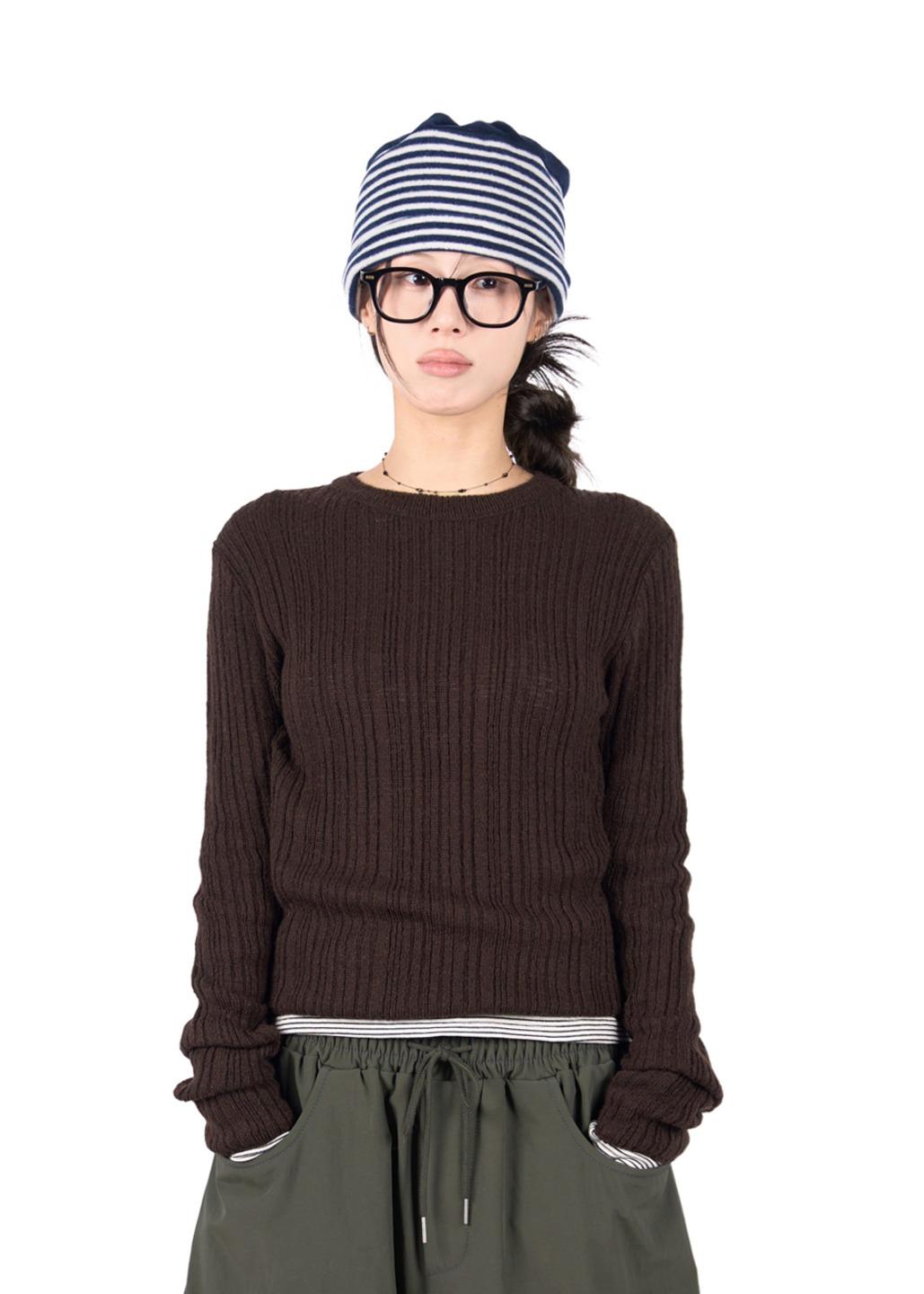 릿킴 SOAP SLIM KNIT*BROWN 일주일 소요*