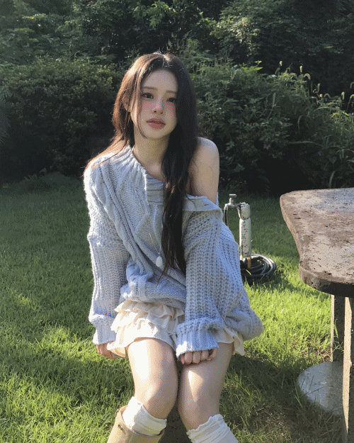 클라우드이모션 [ 솜다 PICK / 헤비💭 ] 로코 over & side 3 button 루즈 케이블 NT