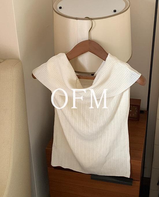 [썸머🍉][하객룩][무료배송][ofm] 썸머 골지 오프숄더 니트 (knit)