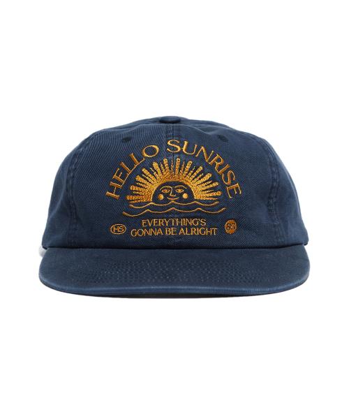 Washed HS Arch Logo 6Panel Cap_Navy/Orange
