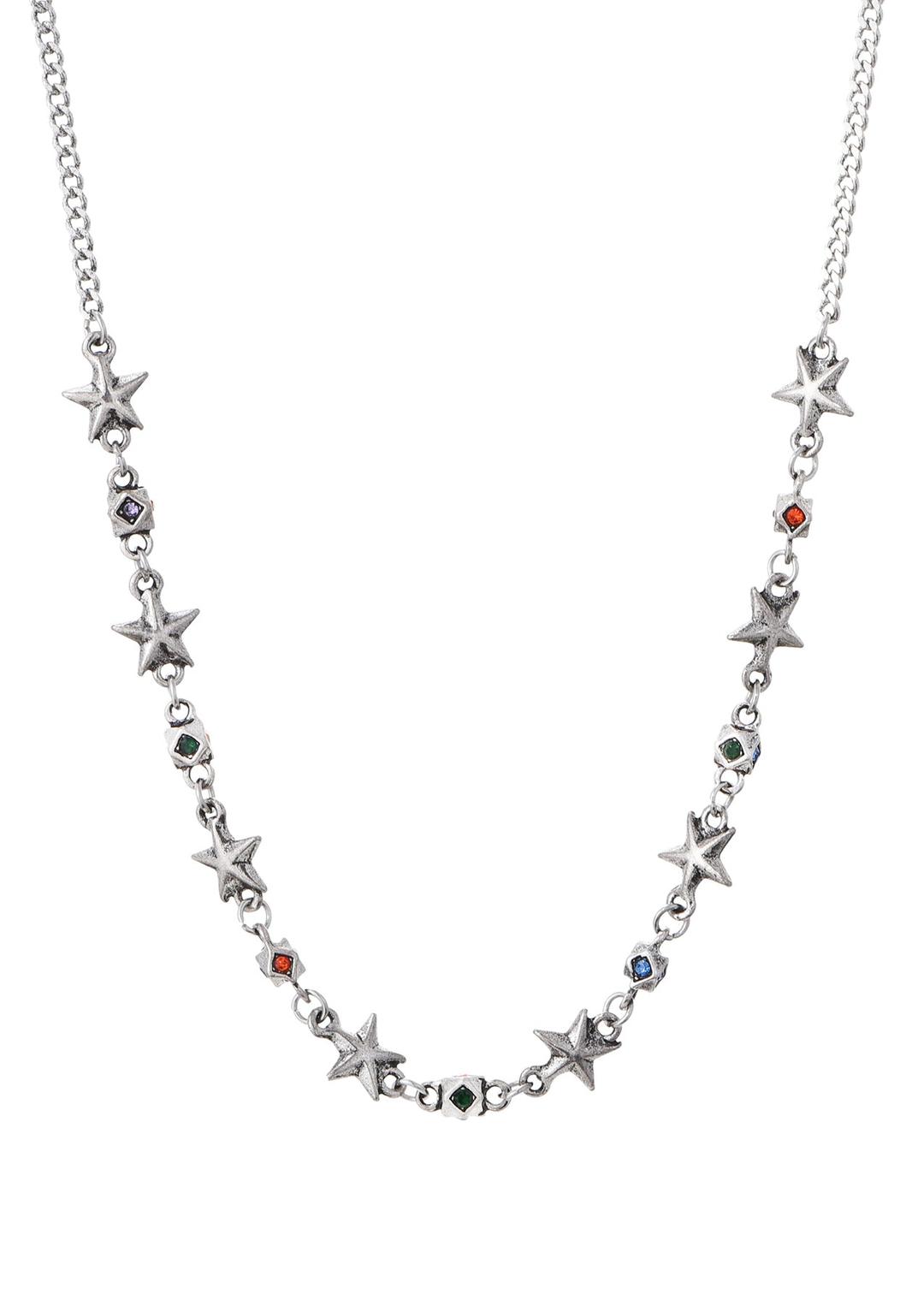Val Vintage Star Silver Necklace