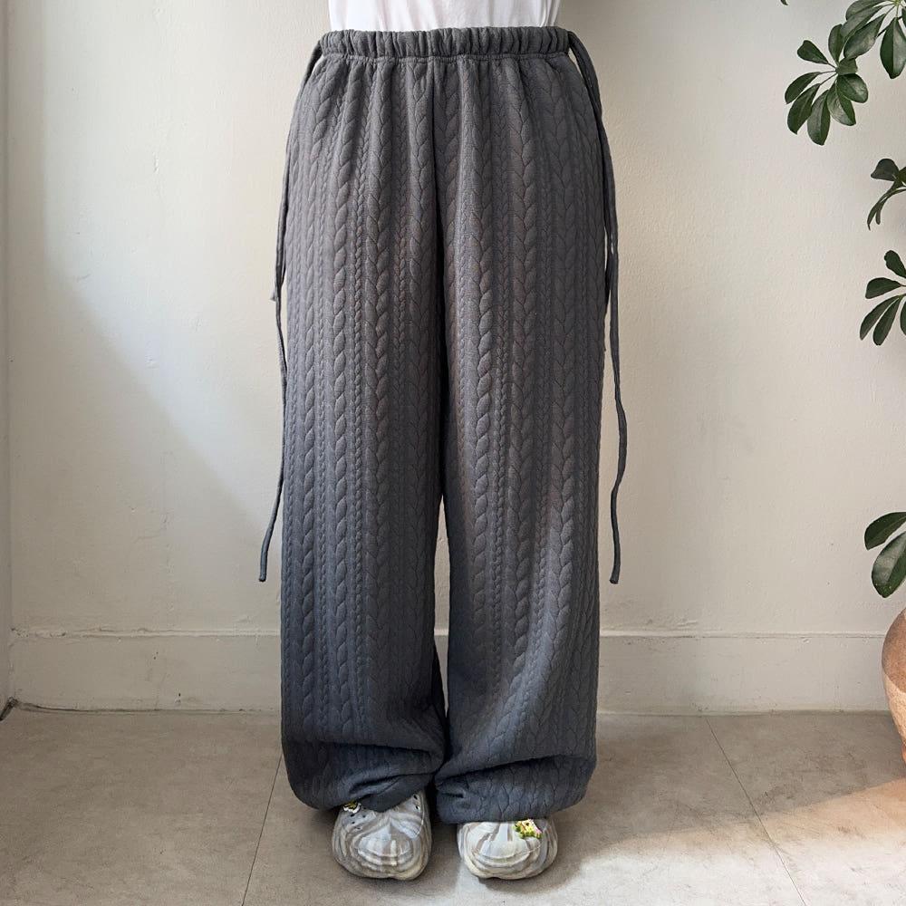 니트패턴 조거 팬츠 (3color)- 마른77착용가능