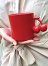 크림스튜디오 cherry peach mug