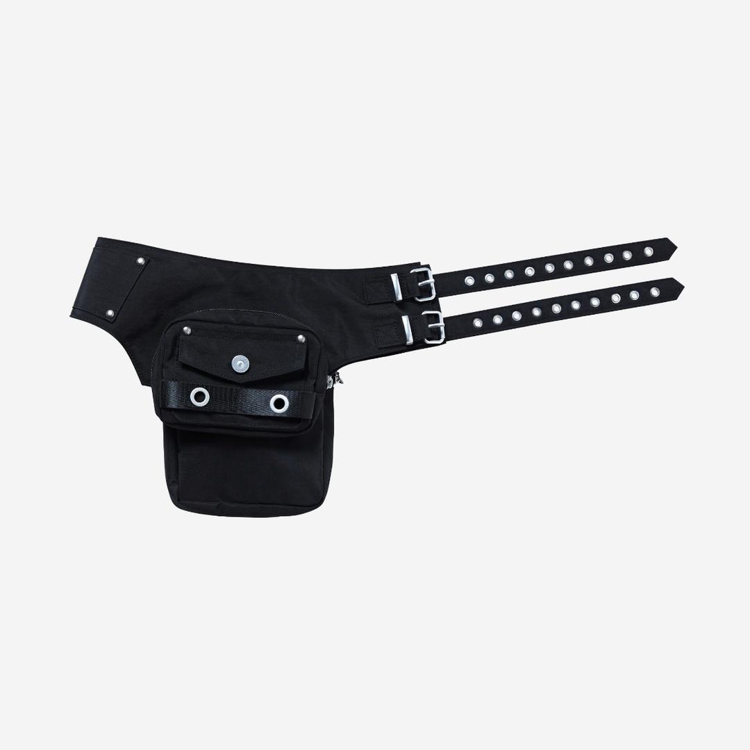 Vacant Archive Piper Wide Hipsack Belt Black