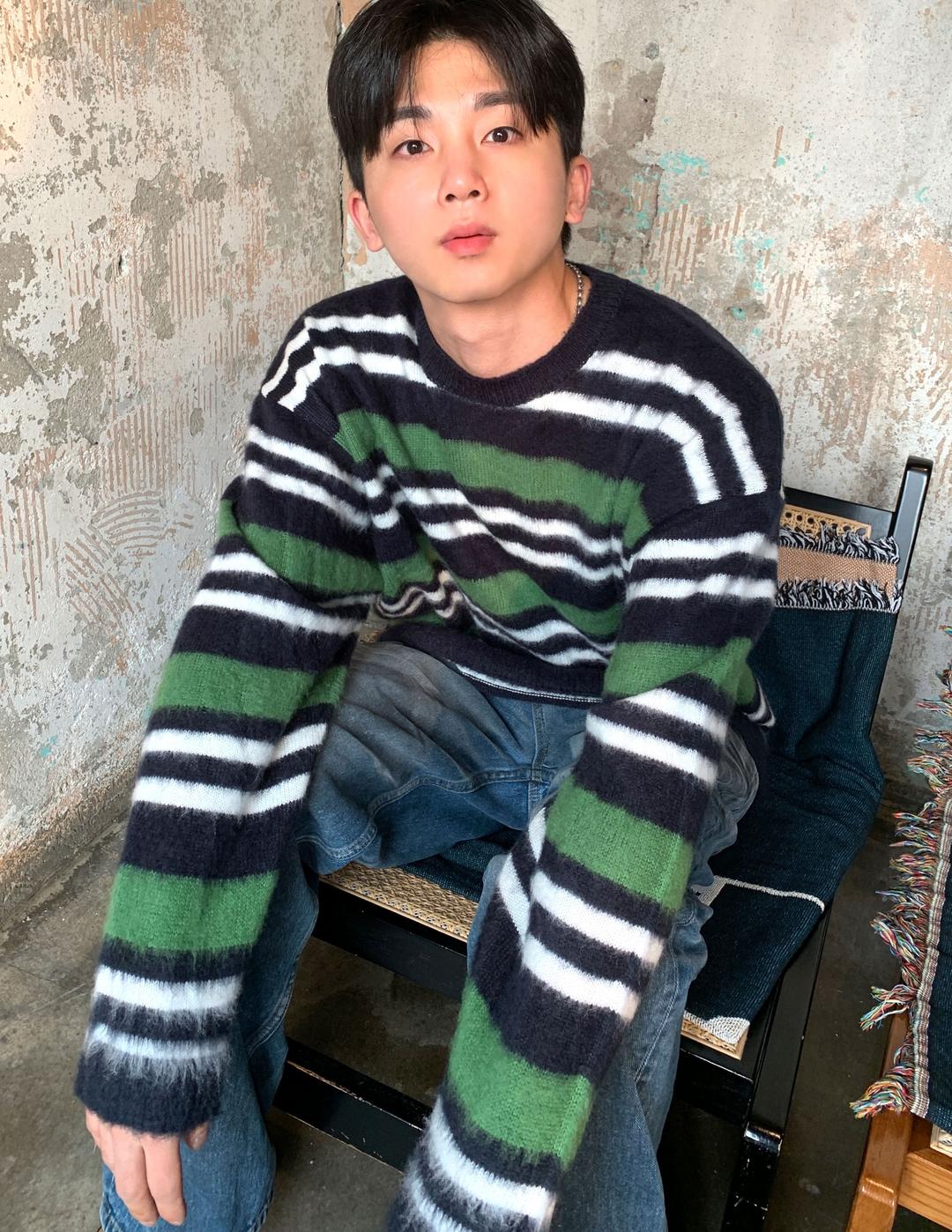 울 코지 단가라 니트 3 color