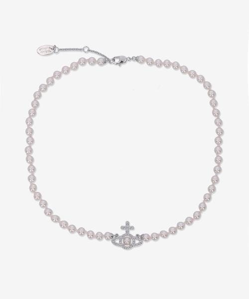 올림피아 펄 목걸이 - 플래티늄:화이트:크림로즈 펄 / 6301011P02P373