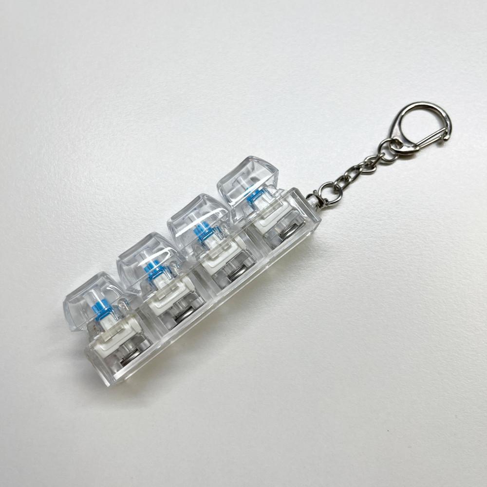led 키캡 키링 키보드 열쇠고리 기계식 가방고리 클리어