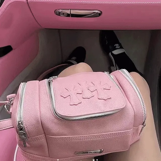 [당일배송🔥] 크롬 스퀘어 화장품 파우치백 화장품가방 파우치가방