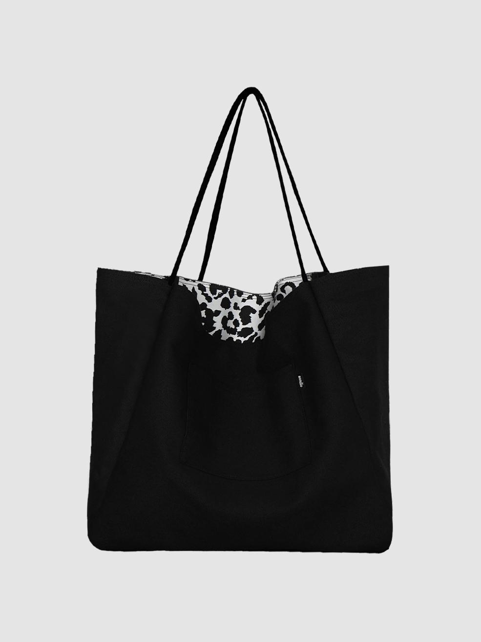 [8월 9일 예약발송] 리버시블 호피 쇼퍼백