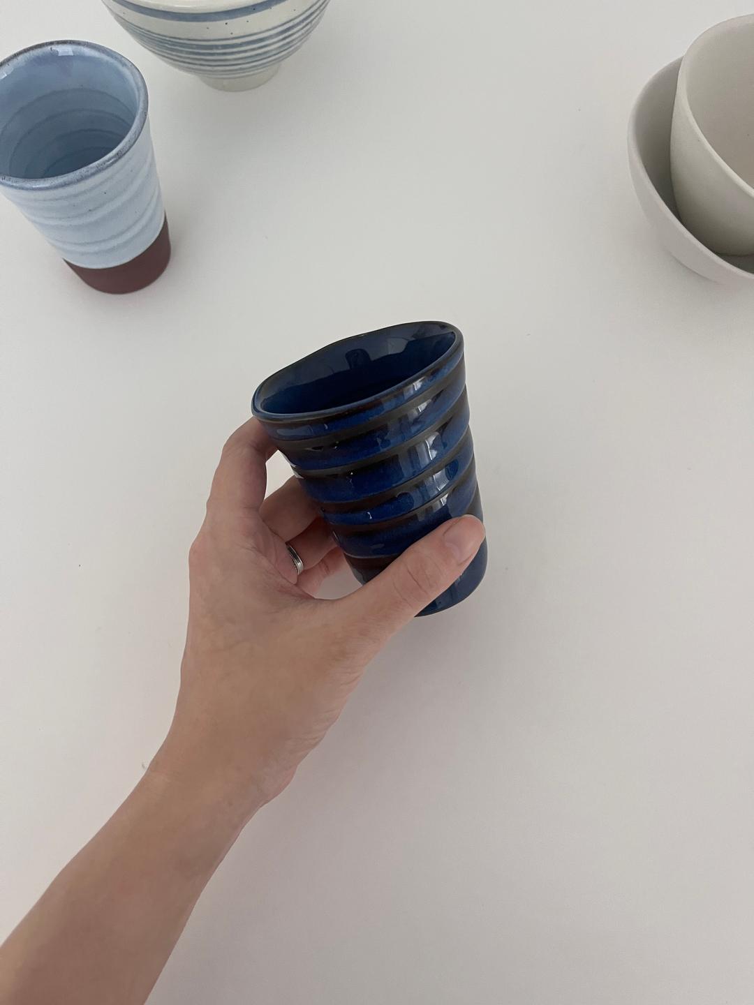 deep blue mini cup